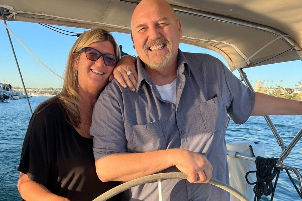 Couple at the helm